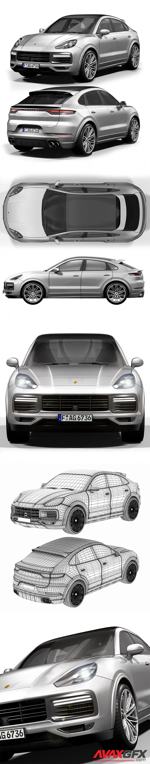 Porsche Cayenne 2022 3D Model