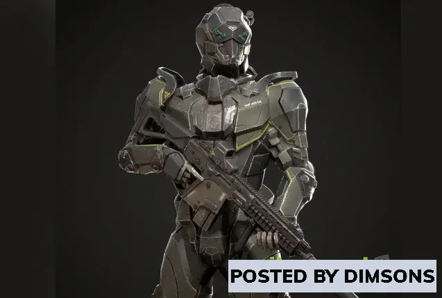 Unreal Engine Characters SciFi Soldier v4.27+