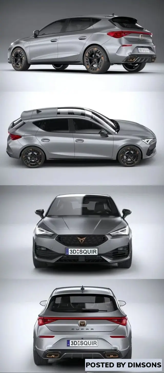 Vehicles, cars Seat Leon Cupra 5-door 2021 - 3D Model