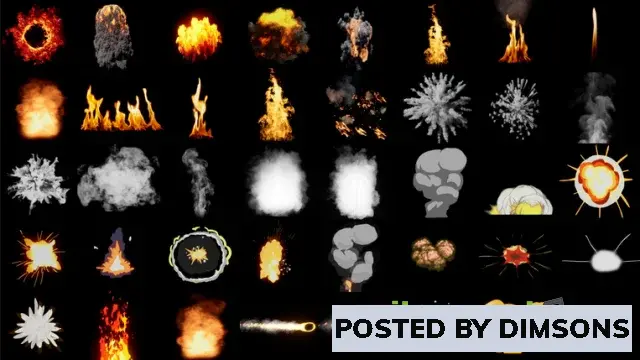Unreal Engine Visual FX Smokes and Explosion: Realistic and Stylized (39 pcs) v5.x