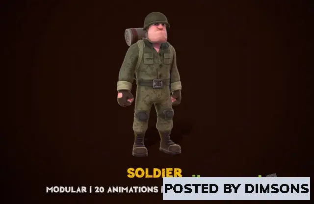 Unreal Engine Characters Soldier v4.20-4.27, 5.0-5.3