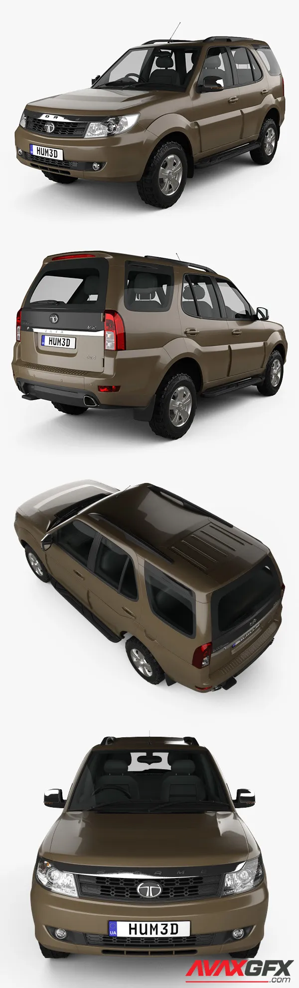 Tata Safari Storme 2018 3D Model