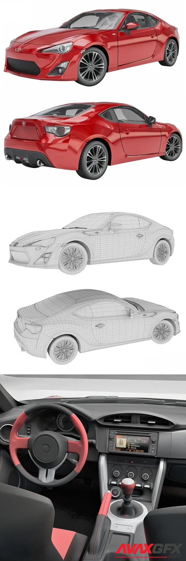 Toyota GT86 3D Model