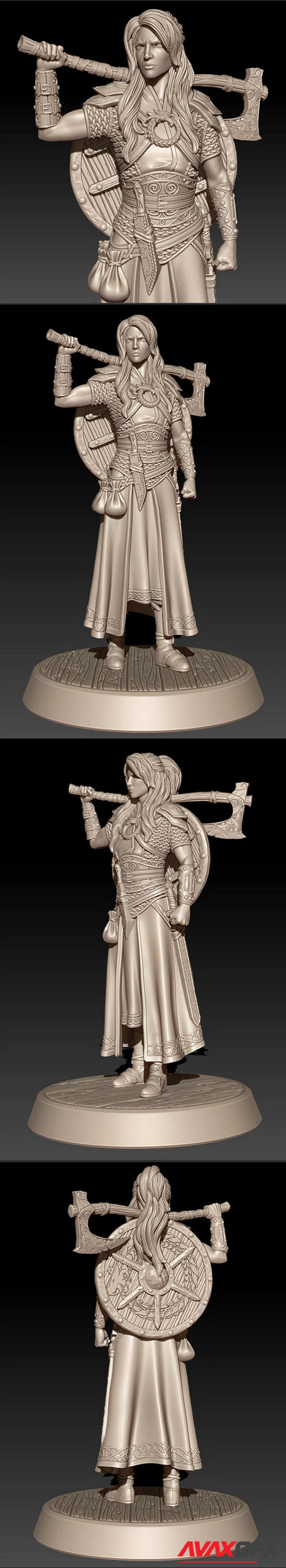 Viking Women Berserker – 3D Print