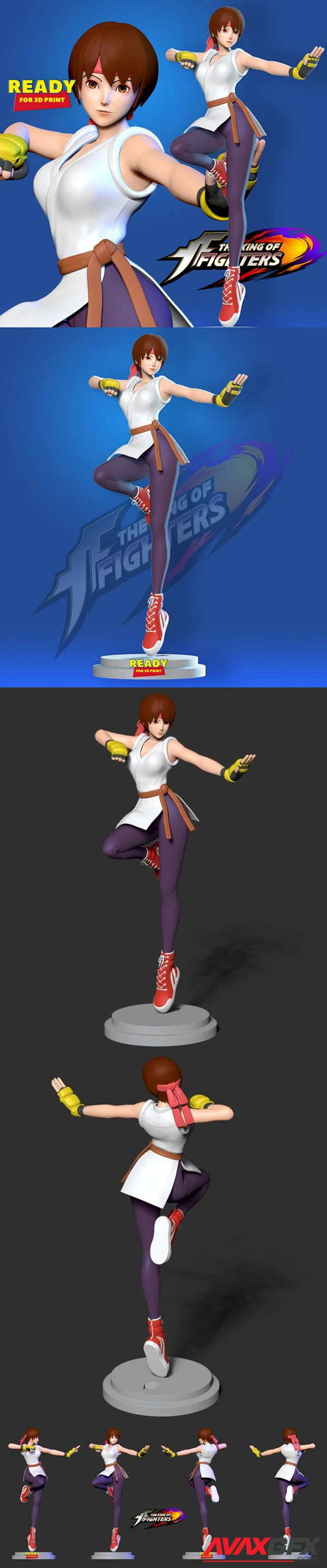 Yuri Sakazaki from The King of Fighters – 3D Print