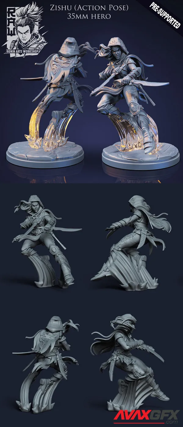 Zishu The Rogue (Action Pose) – 3D Print