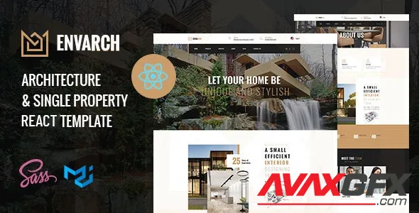 EnvArch - Architecture and Single Property React Template 47198576