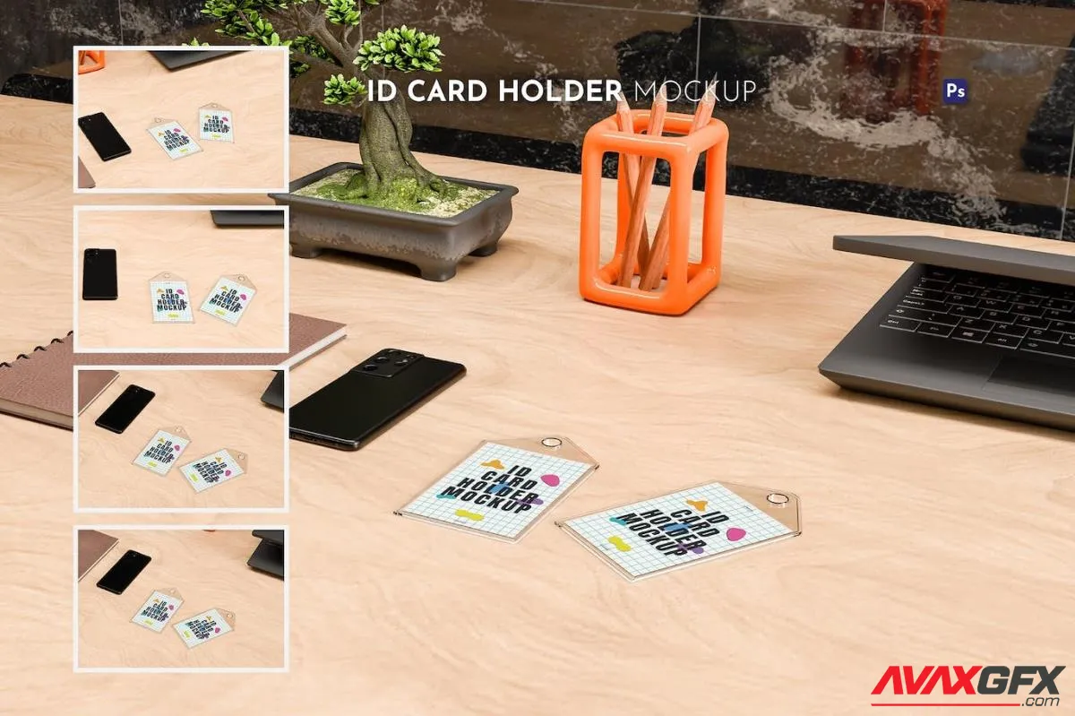 ID Card Holder Mockup TQDY2UH