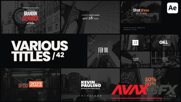 Various Titles 42 50428529 Videohive