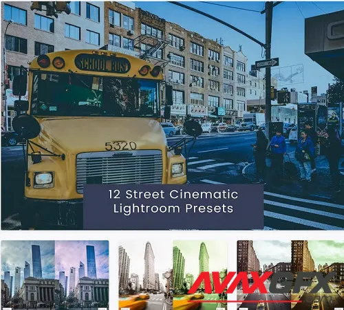 12 Street Cinematic Lightroom Presets - 3D32KF3