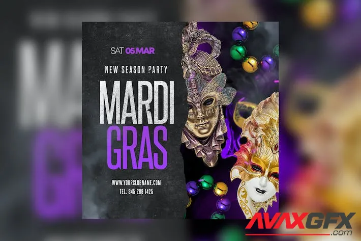 Mardi Gras Flyer MNNYGRK