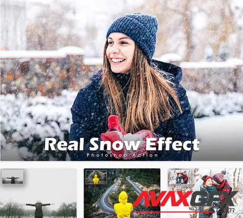 Real Snow Effect Photoshop Actions - YAVTN3M