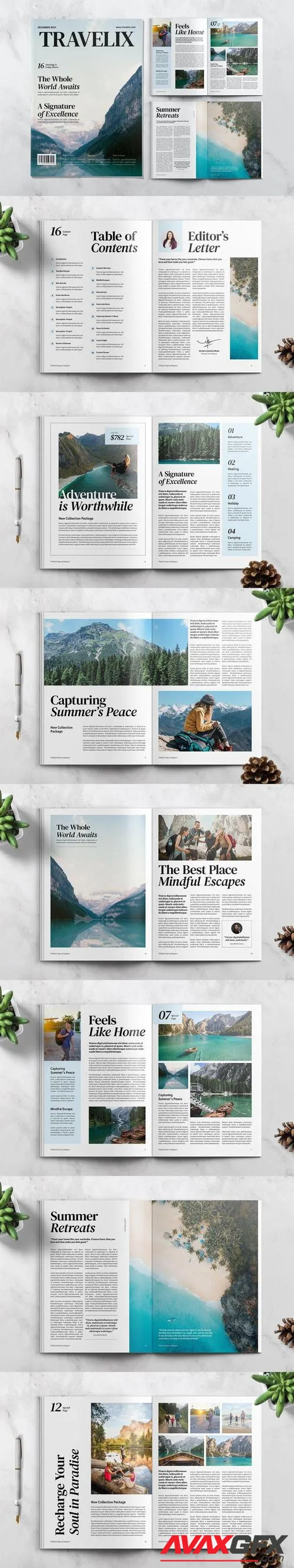 Travel Magazine Template 2DQRNW2