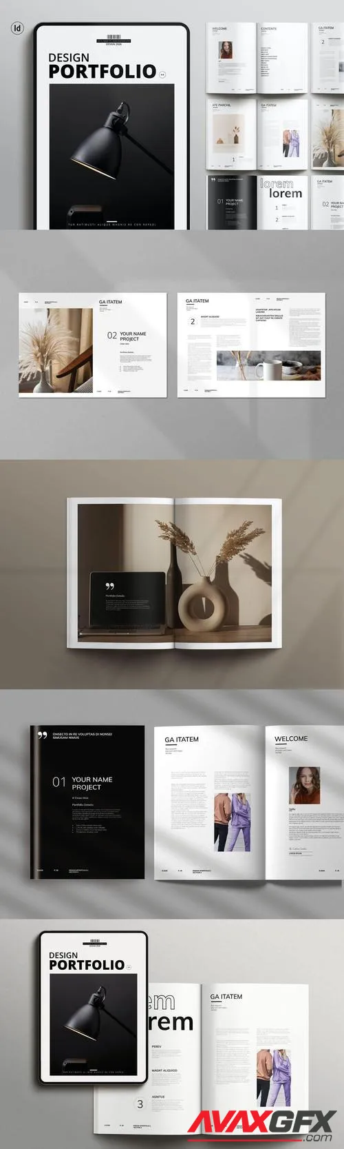 Design Portfolio Magazine Template ZPX5M74