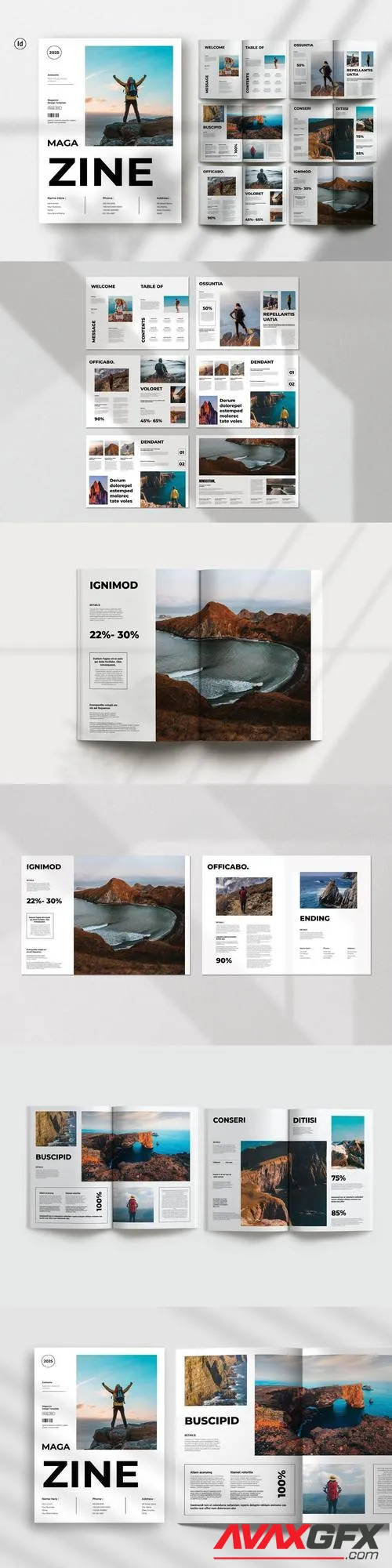 Minimal Magazine Template 78UYF78