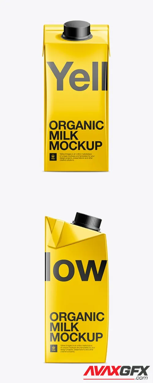 200ml Milk Carton Package Mockup 10751 TIF