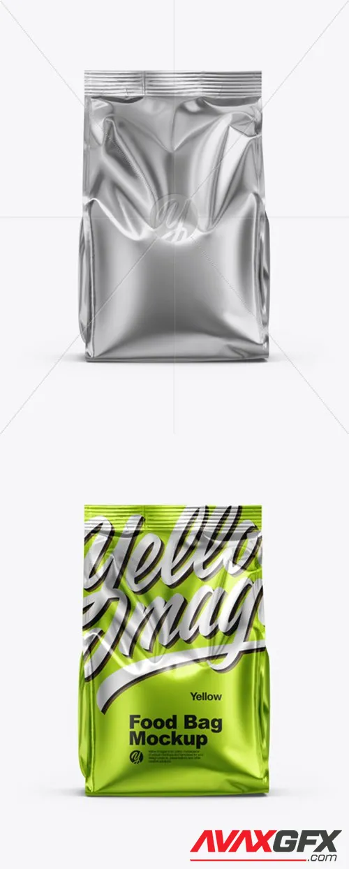 Metallic Food Bag Mockup 35325