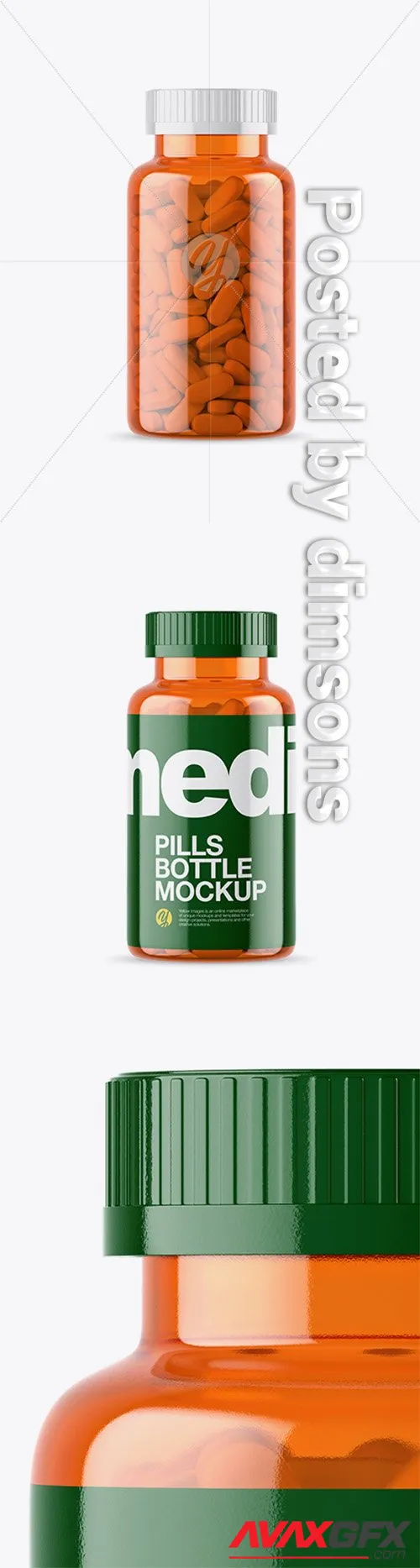 Orange Pills Bottle Mockup 21410 TIF