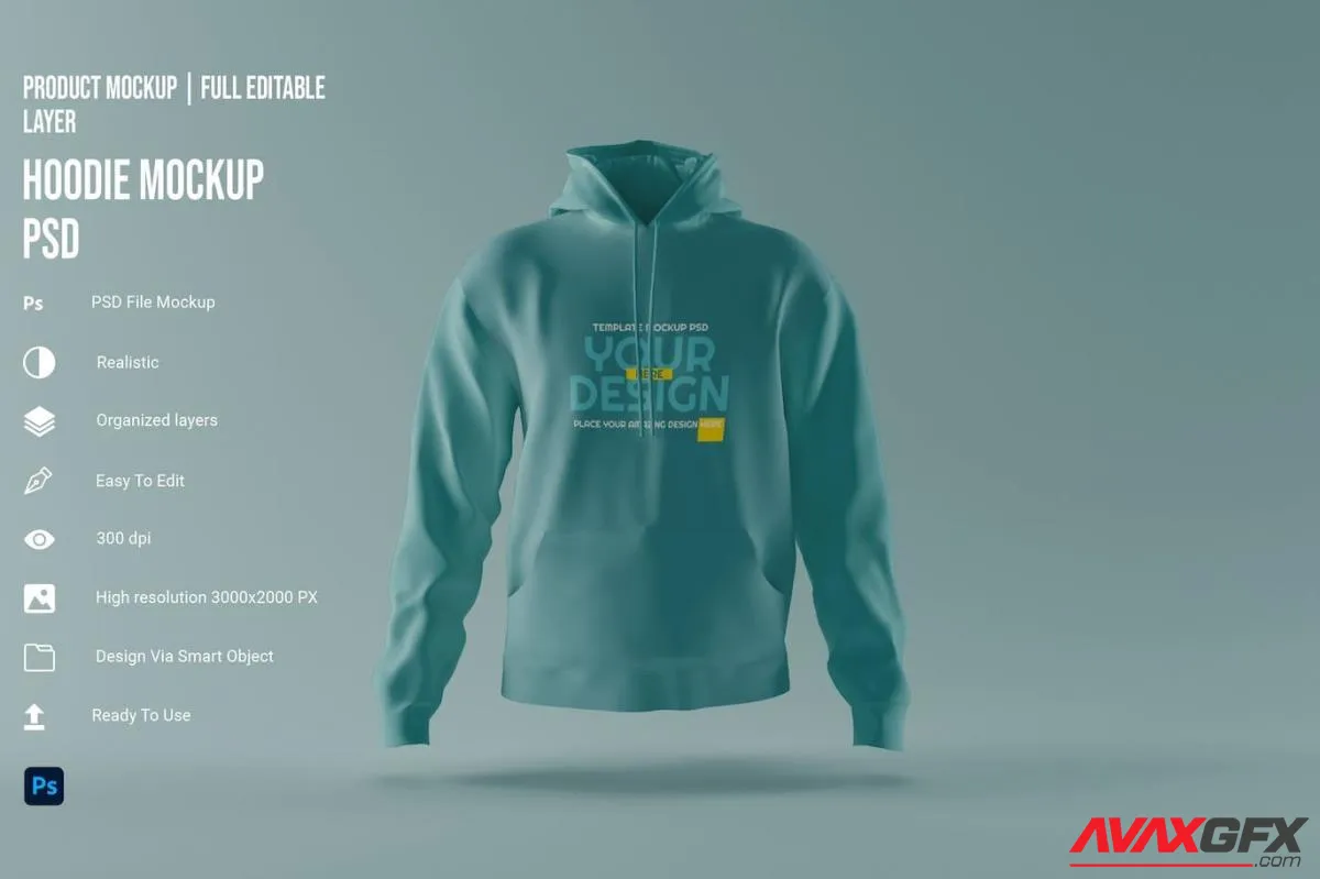 Hoodie PSD Mockup