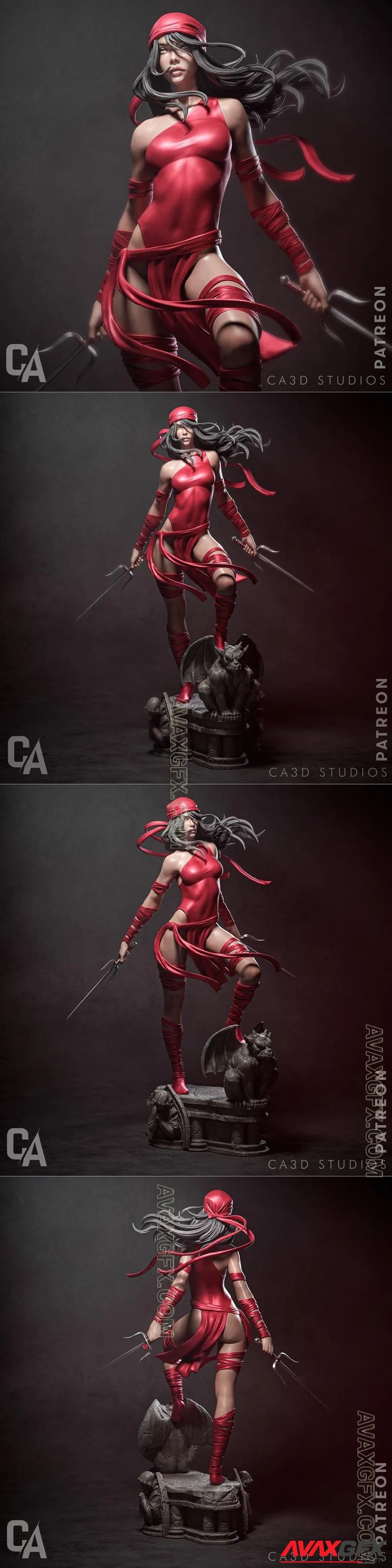 Ca 3d Studios - Elektra - STL 3D Model