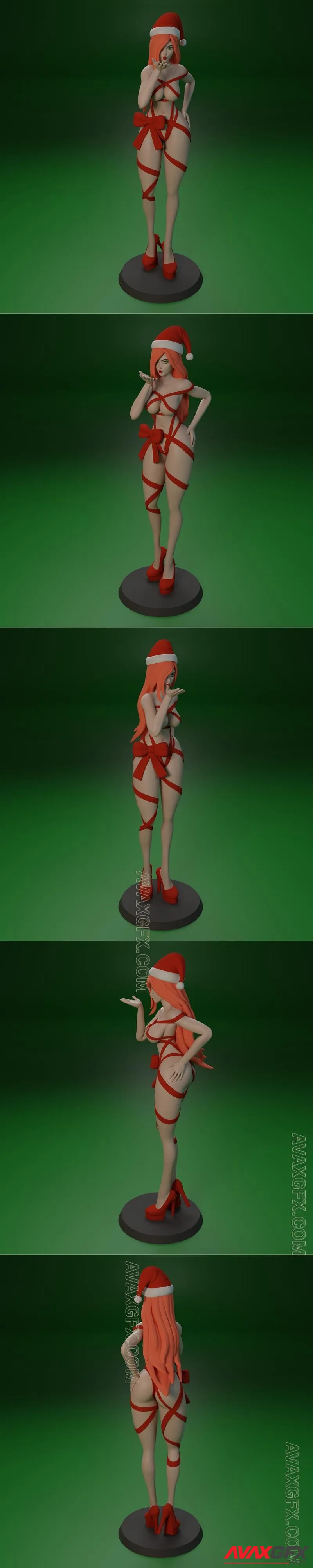 Funservice - Christmas Girl - STL 3D Model