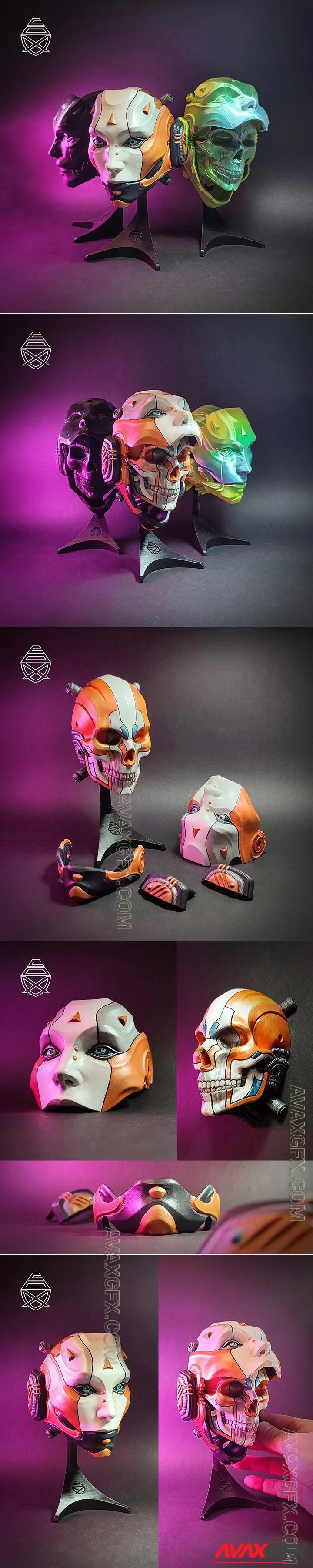 Skulldroid - STL 3D Model » AVAXGFX