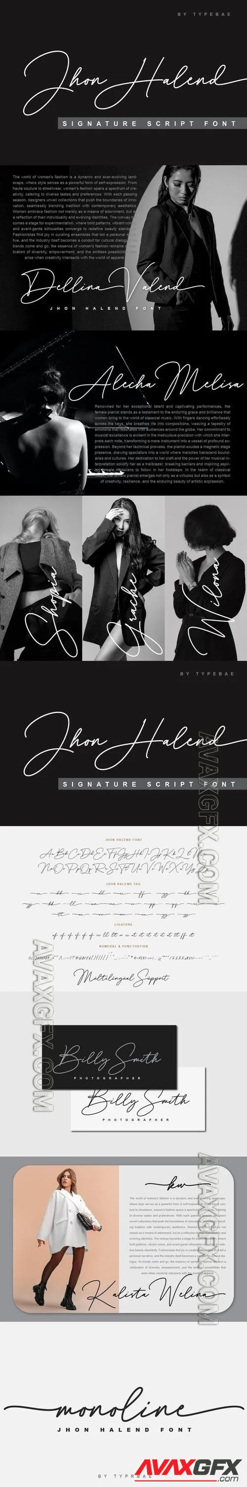 Jhon Halend - Signature Script Font