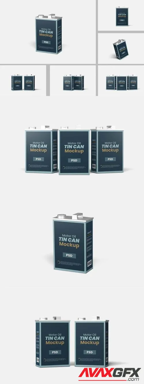 Oil Can Mockups