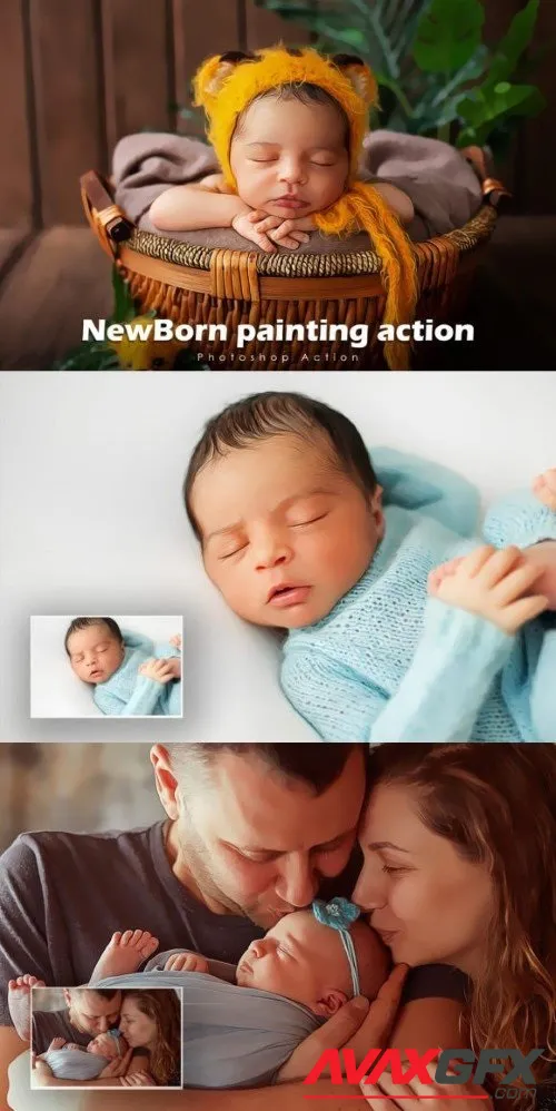 NewBorn Painting Action - 91964148