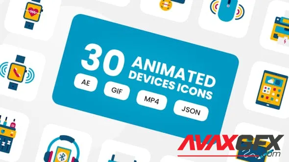 Animated Devices Icons 47659412 Videohive