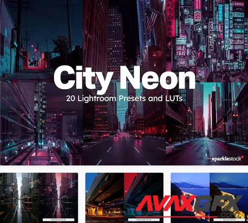 20 City Neon Lightroom Presets LUTs - 91941987