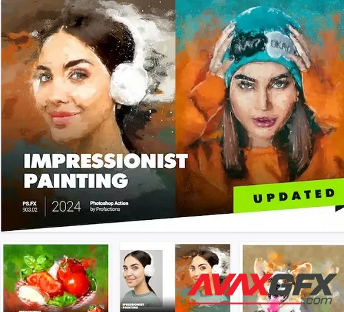 Impressionist Painting Photoshop Action - A6KPLVY