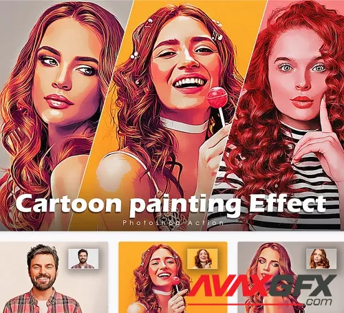 Cartoon painting Effect Action - Y4ADGQU