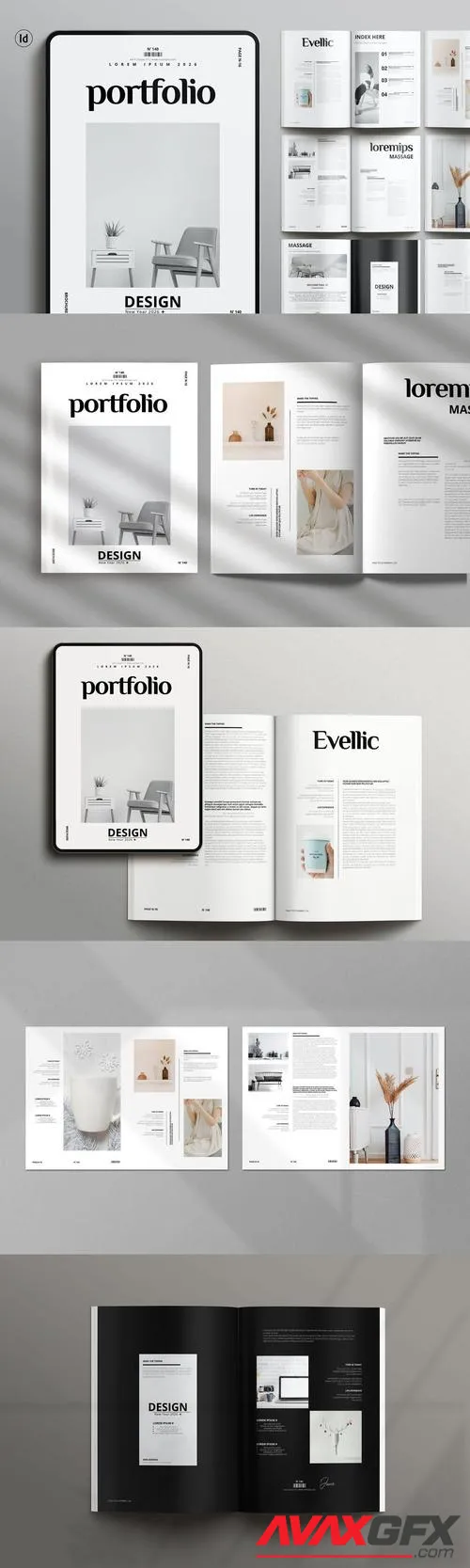 Portfolio Magazine Template FEMBXMV