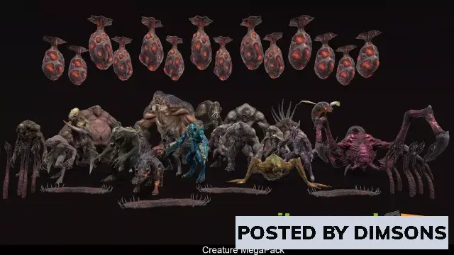 Unity 3D-Models 20 Creatures MegaPack