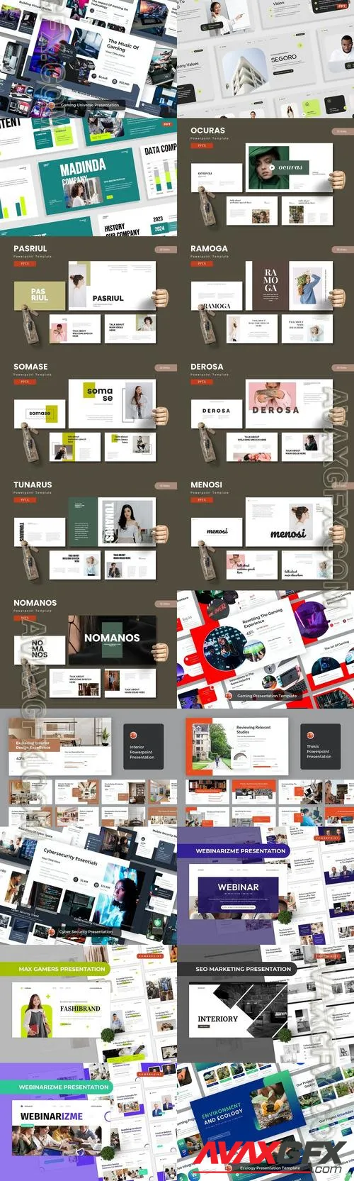 20 Powerpoint Templates Bundle 2024