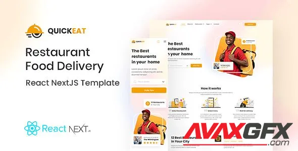 QuickEat - React Food Delivery NextJS Template 48581141