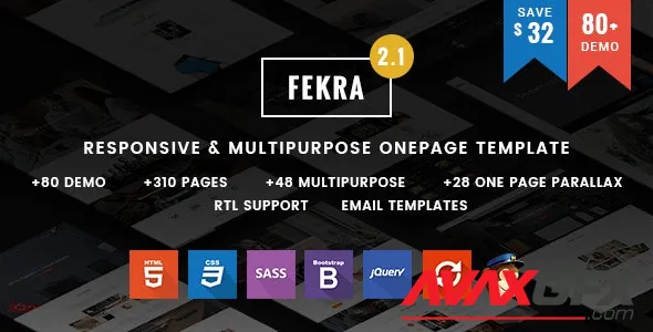 Fekra - Responsive One/Multi Page HTML5 Template 13852620