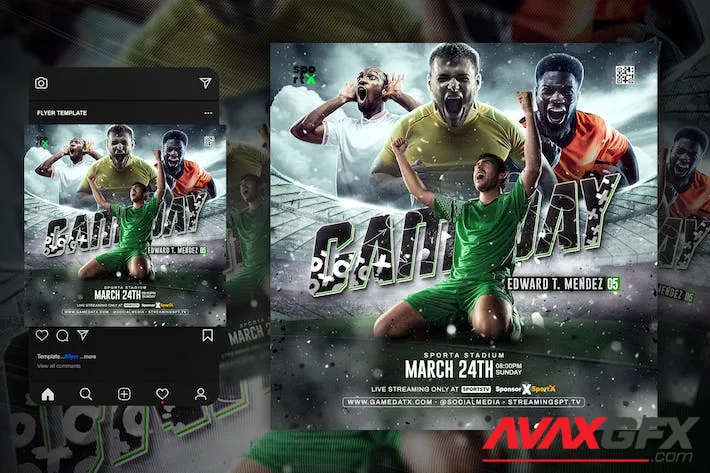 Soccer Flyer Template Q99E74C