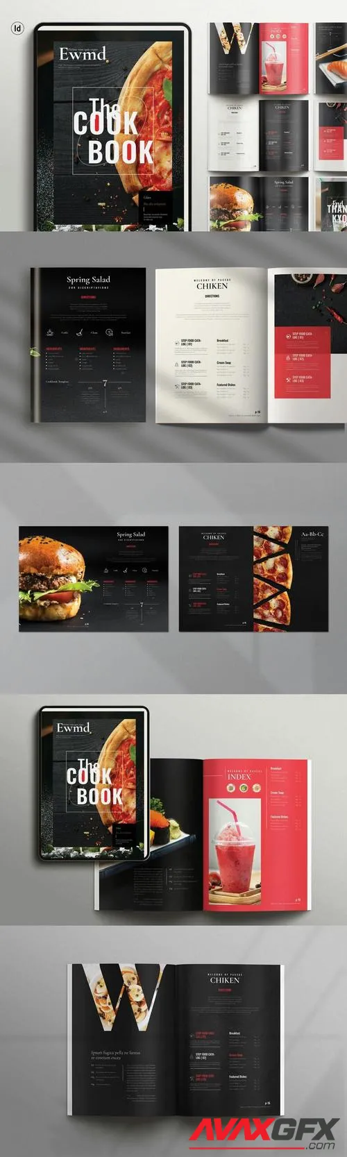 Cook Book Magazine Template YKPDCKF