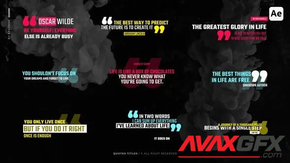 Quotes Titles | AE 50112419 Videohive