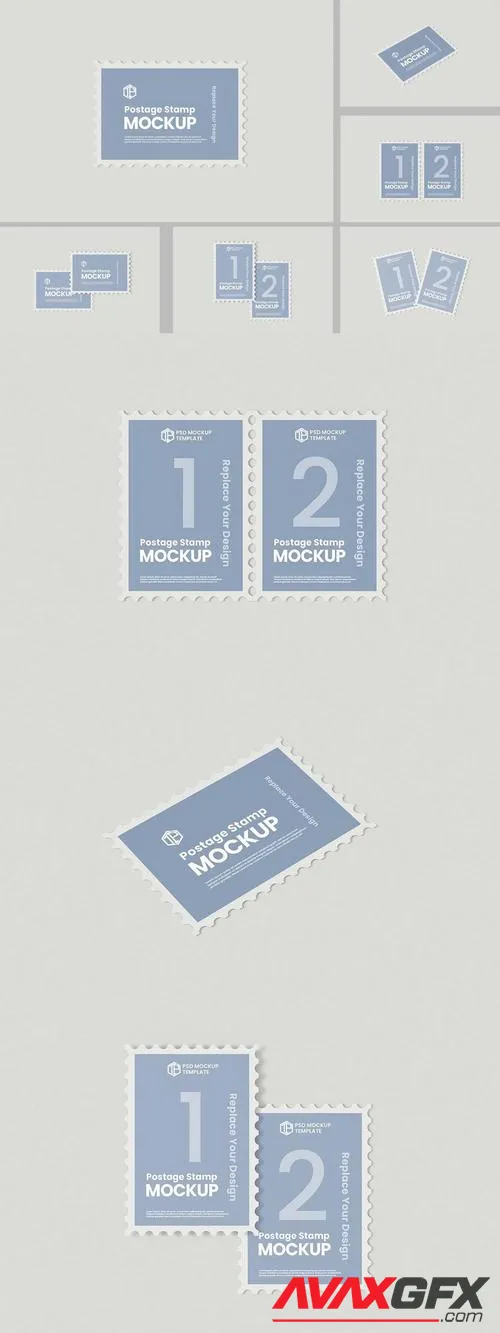 Postage stamp mockup WQFBS73