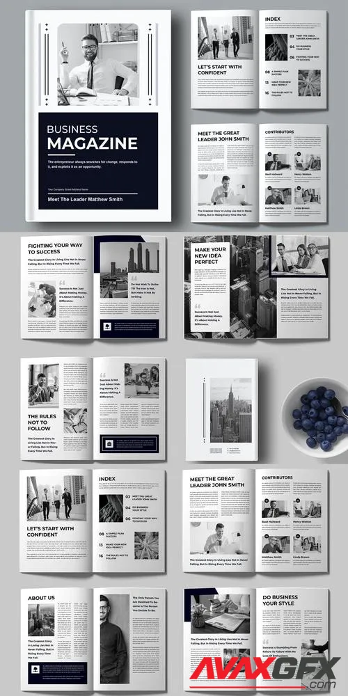 Business Magazine Template