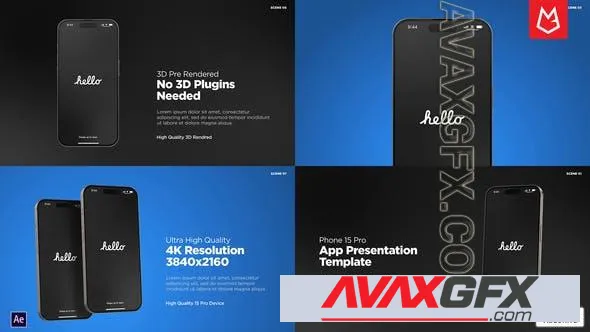 App Promo | Phone Pro15 Mockup Pack 49728934 Videohive