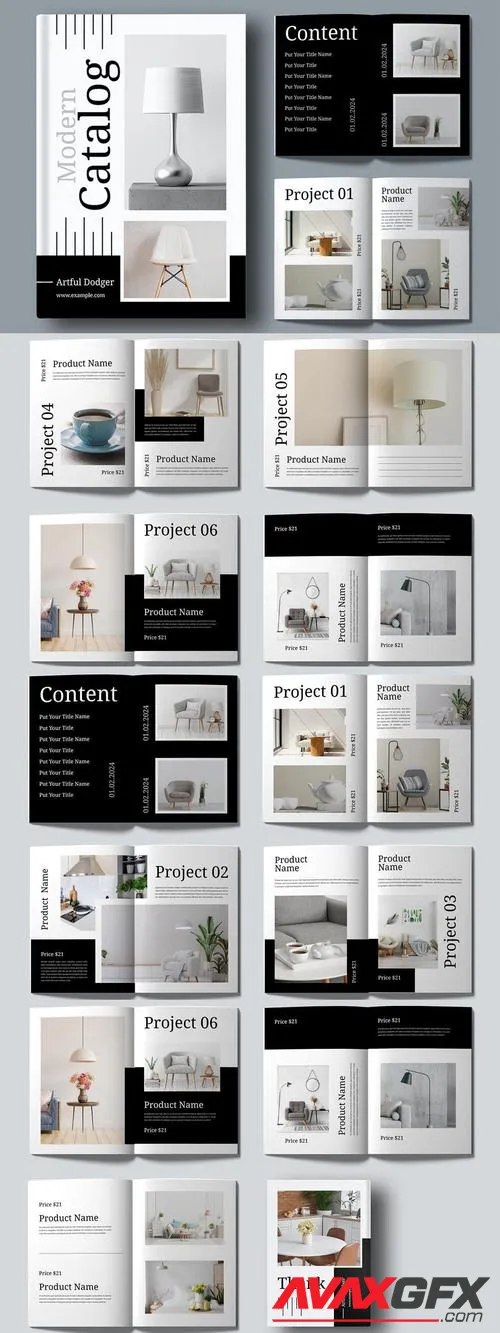 Product Catalog Template Layout