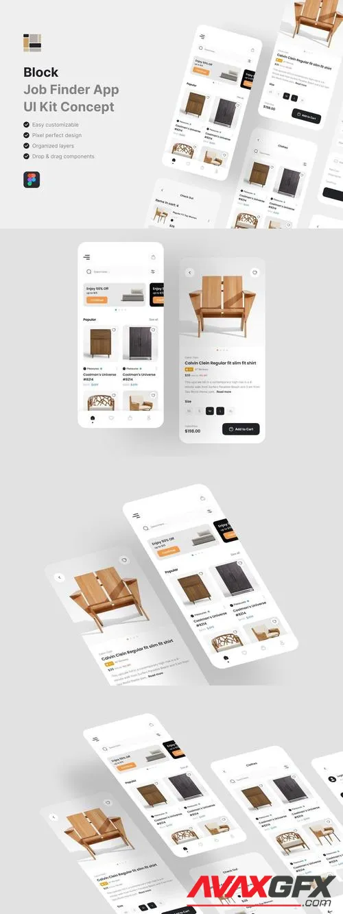 Block - Funiture App UI Kit