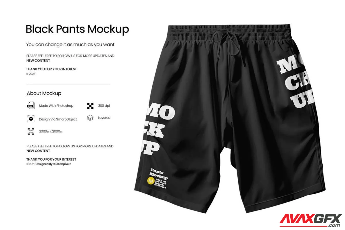 Black Pants Mockup RMX925P
