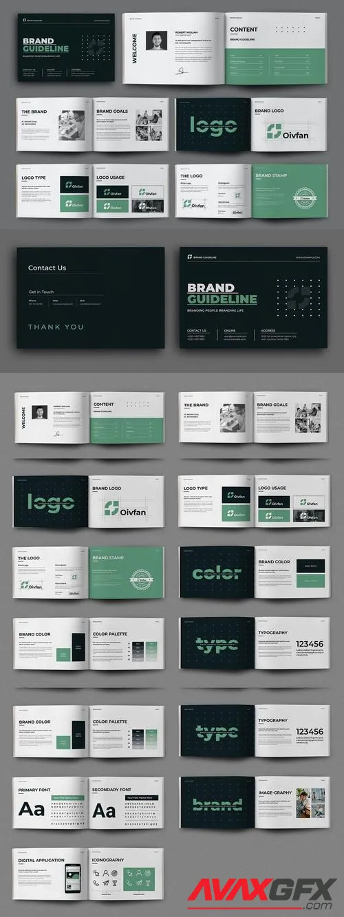Brand Guideline Template Layout 49RKSG7