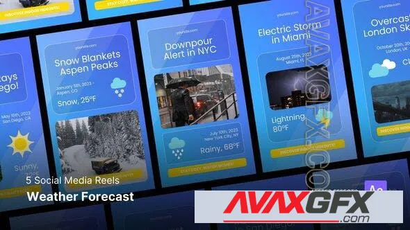 Social Media Reels - Weather Forecast After Effects Template 50082947 Videohive