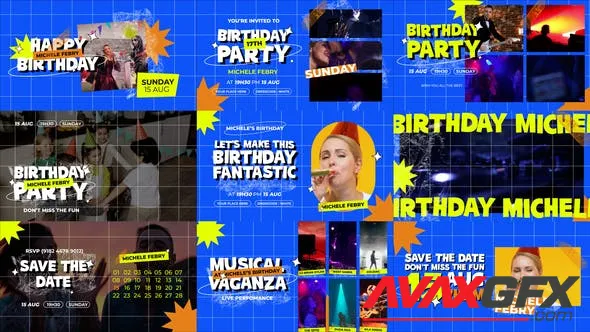 Birthday Party Invitation Video Template 50239480 Videohive
